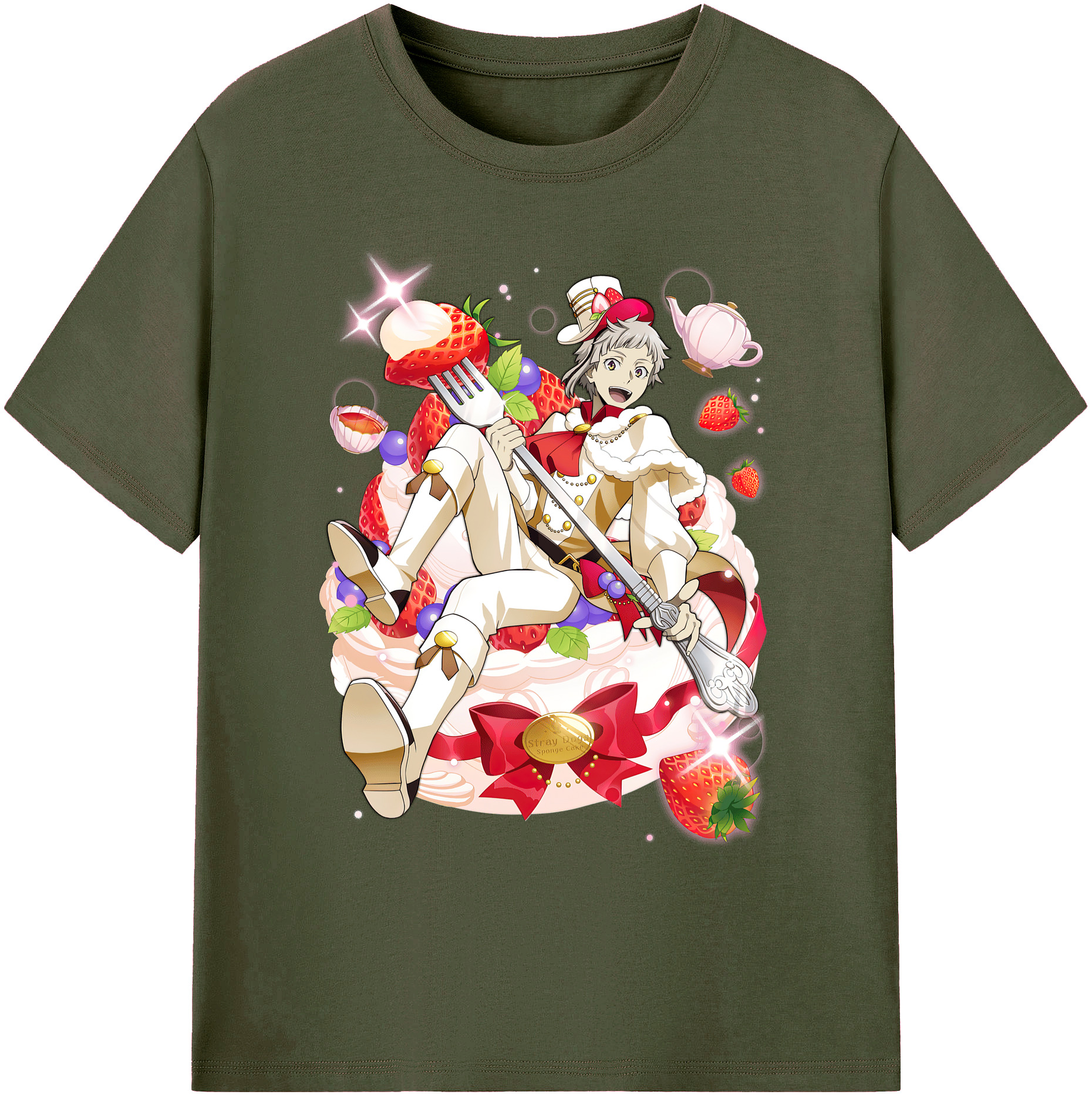 （画像用） 文豪ストレイドッグス Bungo Stray Dogs 綿100％ メンズ半袖Tシャツ｜肌触りやわらか＆通気性